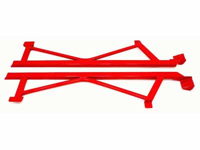 BMR SFC011R Subframe Connectors, Weld-On, Boxed, Red for 2005-2014 Mustang / BMR SFC011R Weld-On Subframe Connectors