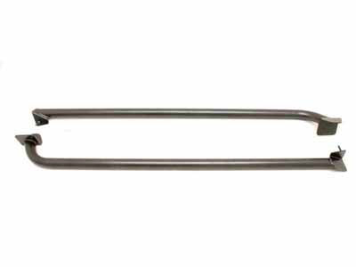 BMR SFC012H Subframe Connectors, Weld-On, Tubular, Black Hammertone for 2005-2014 Mustang / BMR SFC012H Weld-On Subframe Connectors