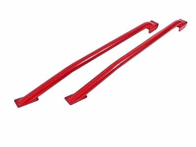 BMR SFC024R Subframe Connectors, Weld-On, Tubular, Standard,hardtop Only, Red for 1979-2004 Mustang / BMR SFC024R Weld-On Subframe Connectors