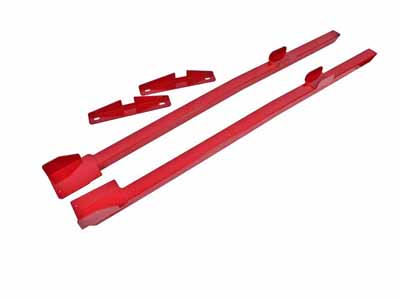 BMR SFC025R Subframe Connectors, Weld-On, Boxed, Premium, Hardtop Only, Red for 1994-2004 Mustang / BMR SFC025R Weld-On Subframe Connectors