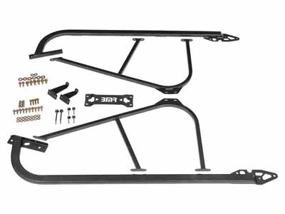 BMR SFC110H Subframe Connectors, Bolt-on, Black Hammertone for 2008-2023 Challenger / BMR SFC110H Bolt-On Subframe Connectors