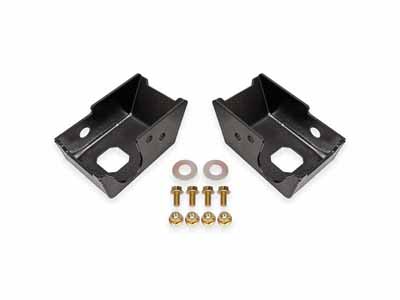 BMR SG1860H Rear Shock Mount Skid Plates, Black Hammertone for 2021-2026 Bronco / BMR SG1860H Rear Shock Skid Plates
