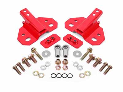 BMR SM760R Shock Mount, Rear, Steel, Adjustable, Red for 2015-2023 Mustang / BMR SM760R Adjustable Rear Shock Mount