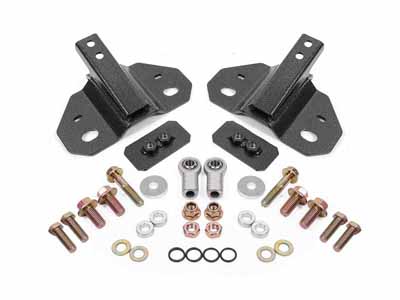 BMR SM770H Shock Mount, Rear, Steel, Adjustable, Black Hammertone for 2024-2026 S650 Mustang / BMR SM770H Adjustable Rear Shock Mount