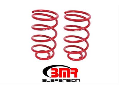 BMR SP018R Lowering Springs, Rear, 2" Drop, Red for 1964-1966 A-Body / BMR SP018R Rear Lowering Springs