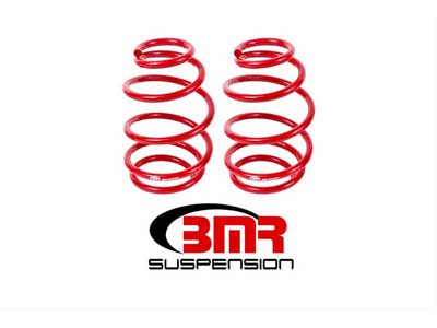 BMR SP023R Lowering Springs, Front, 1.4" Drop, 220 Spring Rate, V8, Red for 2010-2015 Camaro / BMR SP023R Front Lowering Springs