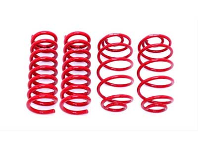 BMR SP030R Lowering Spring Kit, Set Of 4, 1" Drop, Red for 1967-1972 A-Body / BMR SP030R Lowering Spring Kit