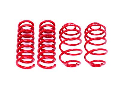 BMR SP031R Lowering Spring Kit, Set Of 4, 2" Drop, Red for 1967-1972 A-Body / BMR SP031R Lowering Spring Kit
