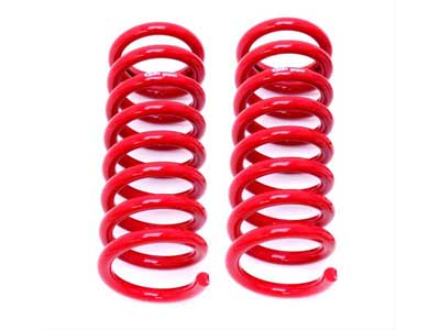 BMR SP034R Lowering Springs, Front, 2" Drop, Red for 1964-1972 A-Body / BMR SP034R Front Lowering Springs