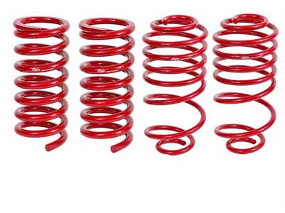 BMR SP035R Lowering Spring Kit, Set Of 4, 1.5" Drop, Red for 1978-1987 G-Body / BMR SP035R Lowering Spring Kit
