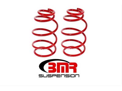 BMR SP053R Lowering Springs, Front, 1.2" Drop, 200 Spring Rate, V6, Red for 2010-2015 Camaro / BMR SP053R Front Lowering Springs
