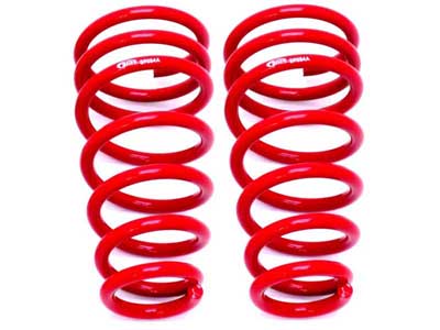 BMR SP054R Lowering Springs, Rear, 1.2" Drop, 430 Spring Rate, V6, Red for 2010-2015 Camaro / BMR SP054R Rear Lowering Springs