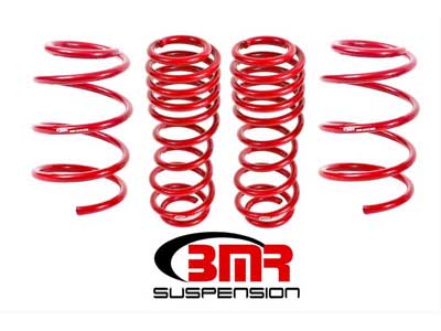 BMR SP072R Lowering Springs, Set Of 4, 1.5" Drop, Handling, GT500, Red for 2007-2014 Mustang GT500 / BMR SP072R Lowering Spring Kit
