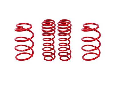 BMR SP075R Lowering Springs, Set Of 4, 1.5" Drop, Drag, GT500, Red for 2007-2014 Mustang GT500 / BMR SP075R Lowering Spring Kit