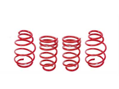 BMR SP077R Lowering Spring Kit, Set Of 4, 1.25" Drop, V8, Red for 2010-2015 Camaro / BMR SP077R Lowering Spring Kit