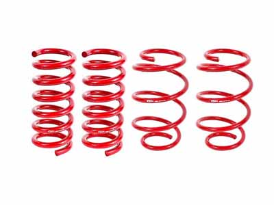 BMR SP080 Lowering Springs, Set Of 4, Performance Version, Red for 2015-2026 Mustang S550/S650 / BMR SP080 Lowering Spring Kit