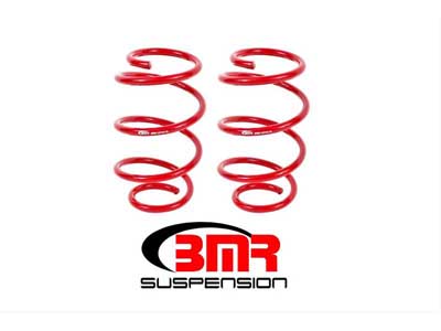 BMR SP081R Lowering Springs, Front, Performance Version, Red for 2015-2026 Mustang S550/S650 / BMR SP081R Front Lowering Springs