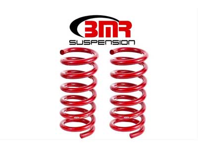 BMR SP082R Lowering Springs, Rear, Performance Version, Red for 2015-2026 Mustang S550/S650 / BMR SP082R Rear Lowering Springs