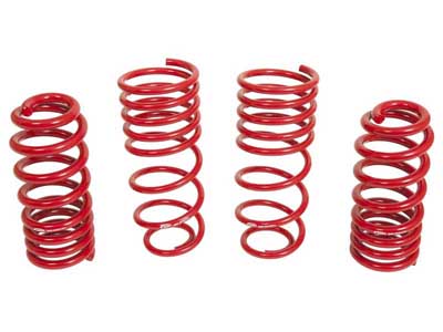 BMR SP090R Lowering Spring Kit, Set Of 4, 1.25" Drop, Handling Version, Red for 1993-2002 F-Body / BMR SP090R Lowering Spring Kit
