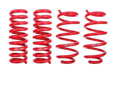 BMR SP110R Lowering Springs, Set Of 4, 1.25" Drop, Performance Version, Red for 2008-2023 Challenger / BMR SP110R Lowering Spring Kit
