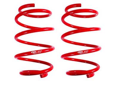 BMR SP364R Lowering Springs, Front, Minimum Drop, Performance Version, Red for 2016-2024 Camaro / BMR SP364R Front Lowering Springs