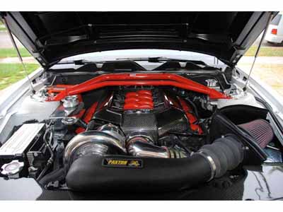 BMR STB009R Strut Tower Brace, V-8 Without Plenum Cover, Red for 2005-2014 Mustang / BMR STB009R Strut Tower Brace