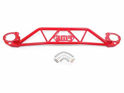 BMR STB760R Strut Tower Brace, Front, Twin Tube Design, Red for 2015-2026 Mustang S550/S650 / BMR STB760R Strut Tower Brace