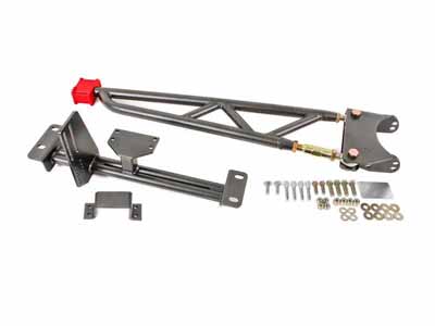 BMR TA013H Torque Arm, Tunnel Mount, Stock Exhaust, W/o DSL, Black Hammertone for 1993-2002 F-Body / BMR TA013H Tunnel Mount Torque Arm