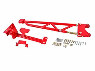 BMR TA013R Torque Arm, Tunnel Mount, Stock Exhaust, W/o DSL, Red for 1993-2002 F-Body / BMR TA013R Tunnel Mount Torque Arm