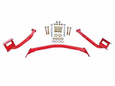BMR TBR005R Torque Box Reinforcement Plates, Upper Only (tubular Style), Red for 1979-2004 Mustang / BMR TBR005R Upper Torque Box Reinforcement Plates