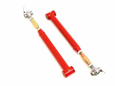 BMR TCA004R Lower Control Arms, On-car Adj, Poly/Rod End Combo, Red for 1982-2002 F-Body / BMR TCA004R Adjustable Lower Control Arms