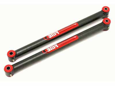BMR TCA011H Trailing Arms, Rear, Polyurethane Bushings, Black Hammertone for 1996-2006 W-Body / BMR TCA011H Trailing Arms