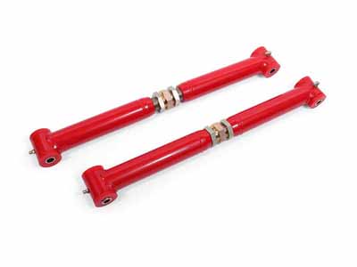 BMR TCA023R Lower Control Arms, On-car Adj W/Poly Bushings Red, 2002-2009 Trailblazer, 2003-2006 SSR / BMR TCA023R Adjustable Lower Control Arms