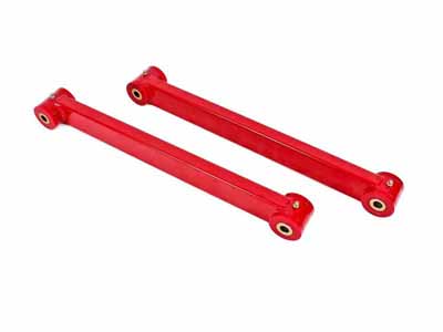 BMR TCA032R Lower Control Arms, Boxed, Non-Adjustable With Poly Bushings, Red for 2005-2014 Mustang / BMR TCA032R Non-Adjustable Lower Control Arms