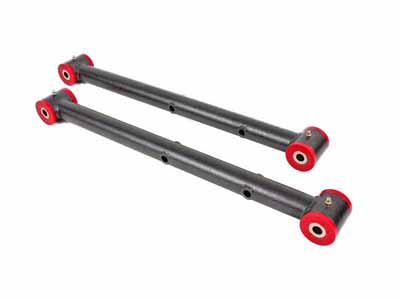 BMR TCA034H Lower Control Arms, Non-Adj With Poly Bushings, Black Hammertone for 1964-1972 A-Body / BMR TCA034H Non-Adjustable Lower Control Arms