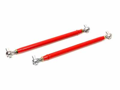 BMR TCA038R Lower Control Arms, Double Adj, Rod/rod, Offset , Red for 1964-1972 A-Body / BMR TCA038R Adjustable Lower Control Arms
