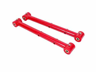 BMR TCA039R Lower Control Arms, Non-Adjustable With Poly Bushings, Red for 1978-1987 G-Body / BMR TCA039R Non-Adjustable Lower Control Arms