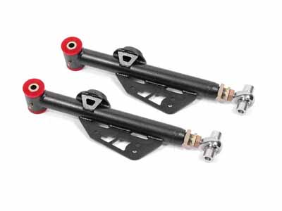 BMR TCA055H Lower Control Arms, On-car Adj, Poly/Rod End Combo, Black for 1999-2004 Mustang / BMR TCA055H Adjustable Lower Control Arms