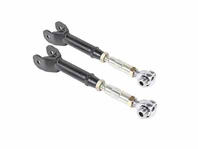 BMR TCA061H Lower Trailing Arms, On-car Adj With Rod Ends, Black Hammertone for 2016-2024 Camaro / BMR TCA061H Adjustable Lower Trailing Arms