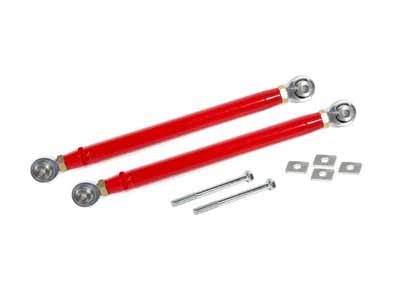BMR TR007R Toe Rods, Rear, Double Adjustable With Rod Ends, Red for 2016-2024 Camaro / BMR TR007R Rear Toe Rod Kit