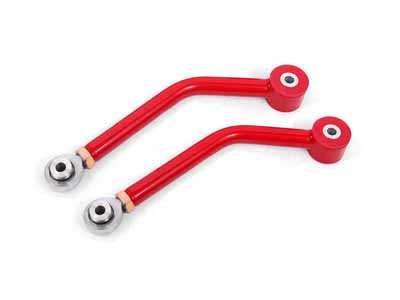 BMR UCA111R Upper Control Arms, Single Adj W/Poly/Rod Ends, Red for 2006-2023 Challenger & Charger / BMR UCA111R Adjustable Upper Control Arms