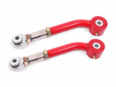 BMR UTA112R Upper Trailing Arms, On-car Adj W/Poly/Rod Ends, Red for 2006-2023 Challenger & Charger / BMR UTA112R Adjustable Upper Trailing Arms