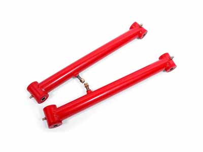 BMR UTCA021R Upper Control Arms, Non-Adj W/Poly Bushings, Red, 2002-2009 Trailblazer, 2003-2006 SSR / BMR UTCA021R Non-Adjustable Upper Control Arms