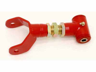 BMR UTCA027R Upper Control Arm, On-car Adj, Poly Bushing, 9" Housing, Red for 2005-2010 Mustang / BMR UTCA027R Adjustable Upper Control Arms