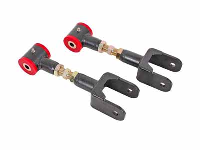 BMR UTCA040H Upper Control Arms, On-car Adj With Poly Bushings, Black for 1979-2004 Mustang / BMR UTCA040H Adjustable Upper Control Arms