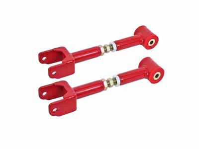 BMR UTCA043R Upper Control Arms, On-car Adjustable With Poly Bushings, Red for 1964-1967 A-Body / BMR UTCA043R Adjustable Upper Control Arms