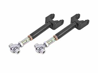 BMR UTCA044H Upper Control Arms, On-car Adj With Rod Ends, Black Hammertone for 1964-1967 A-Body / BMR UTCA044H Adjustable Upper Control Arms