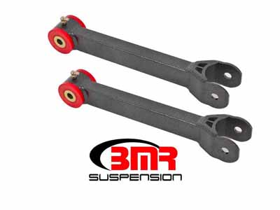 BMR UTCA058H Upper Trailing Arms, Non-Adj With Poly Bushings, Black Hammertone for 2016-2024 Camaro / BMR UTCA058H Non-Adjustable Upper Trailing Arms