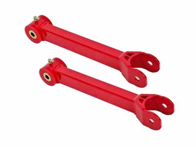 BMR UTCA058R Upper Trailing Arms, Non-Adjustable With Poly Bushings, Red for 2016-2024 Camaro / BMR UTCA058R Non-Adjustable Upper Trailing Arms