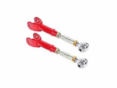 BMR UTCA060R Upper Trailing Arms, On-car Adjustable With Rod Ends, Red for 2016-2024 Camaro / BMR UTCA060R Adjustable Upper Trailing Arms